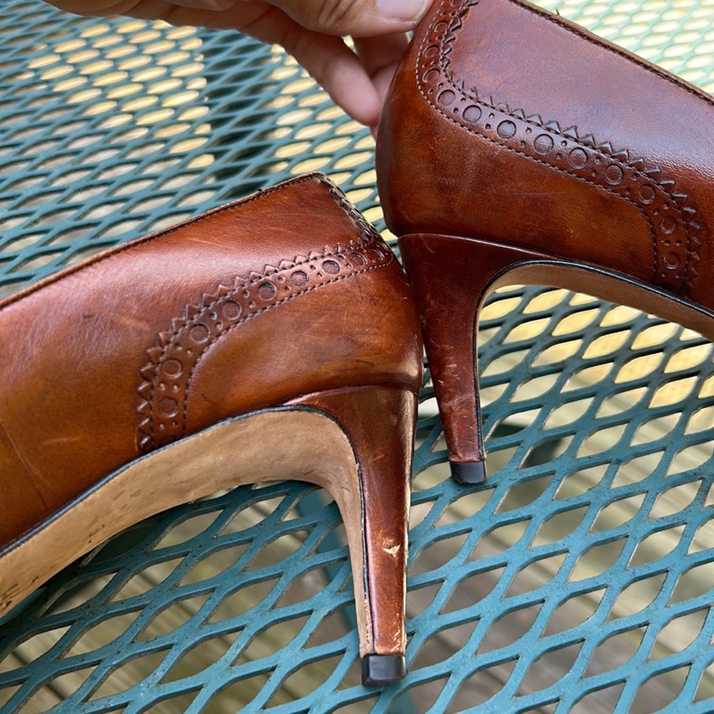 Cole Haan size 7 brown brogues with Nike Air - Picture 6 of 8